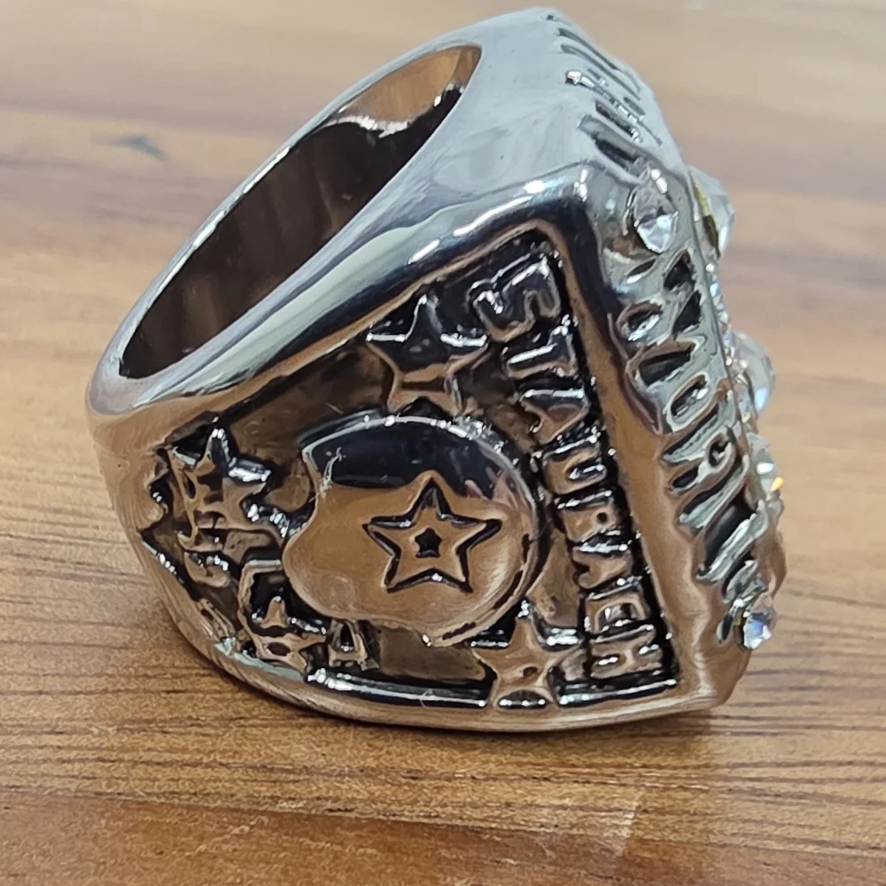 Dallas Cowboys Championship‎ Ring 1977 Size 8 Silver Fan Edition